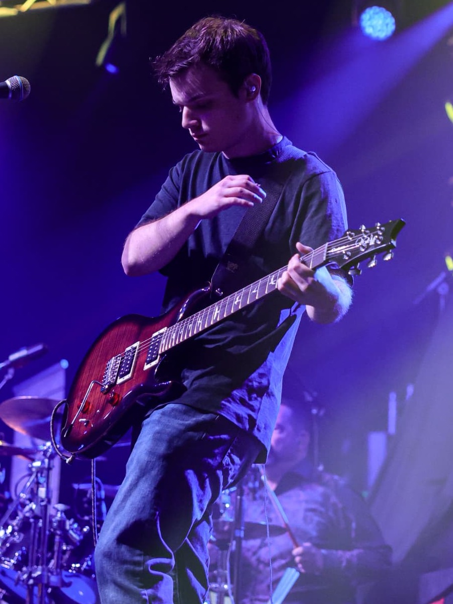 Nathan on lead guitar