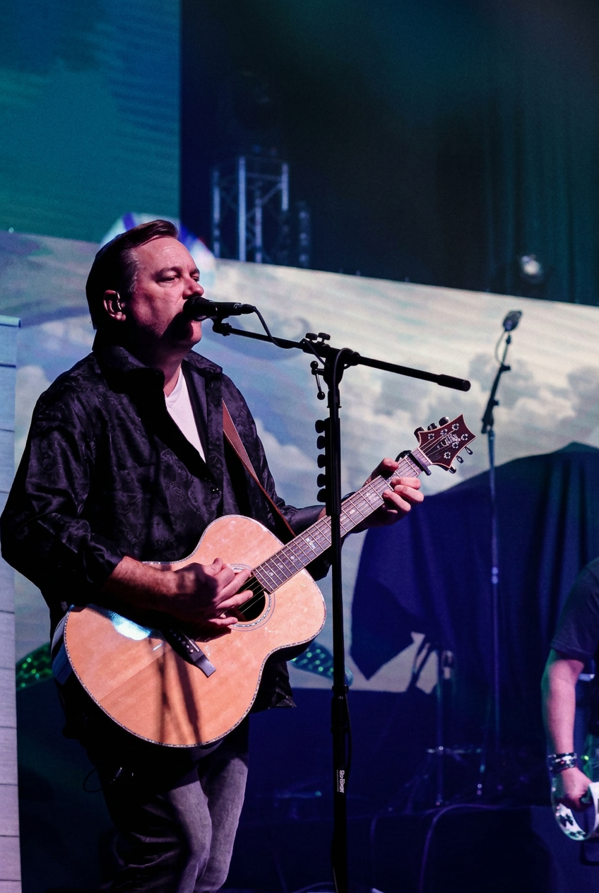 Kevin on acoustic and lead guitar